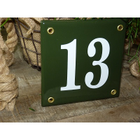 Huisnummer bord 'extra 1' 13x13 cm